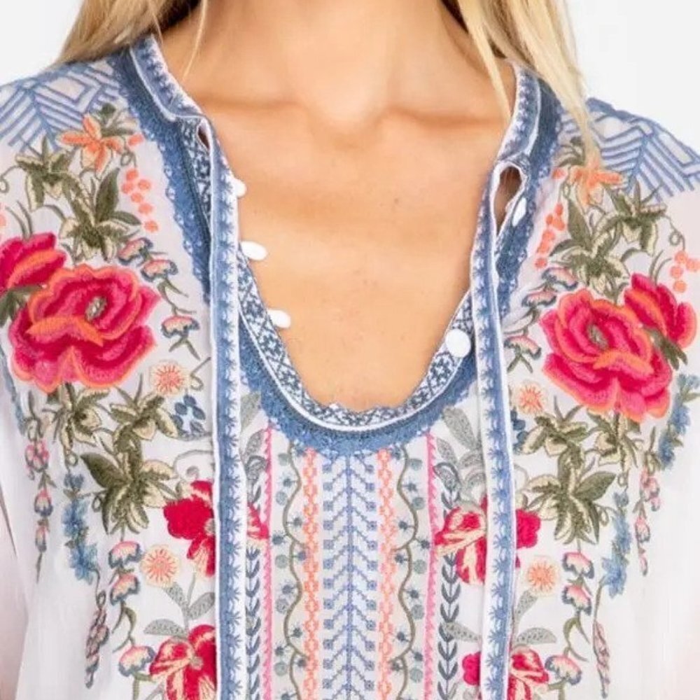 Johnny Was Millie Blouse size XS NWT - Picture 3 of 11